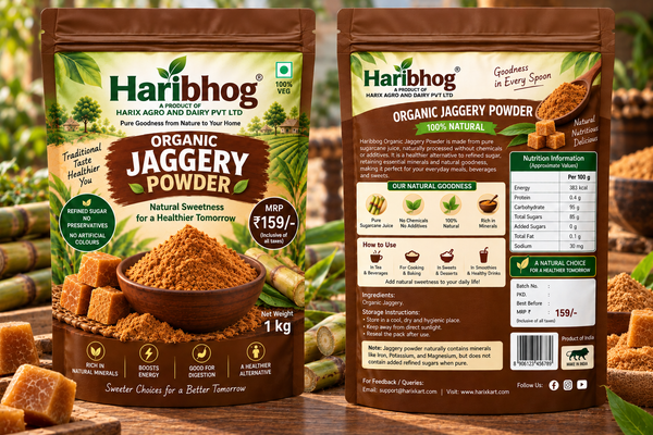 Haribhog Organic Jaggery Powder / हरिभोग ऑर्गेनिक गुड़ पाउडर