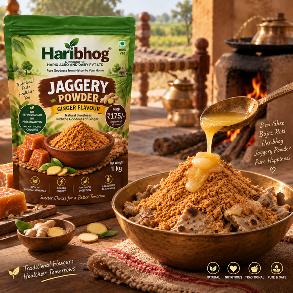 Haribhog Ginger Jaggery Powder  /  हरिभोग अदरक गुड़ पाउडर